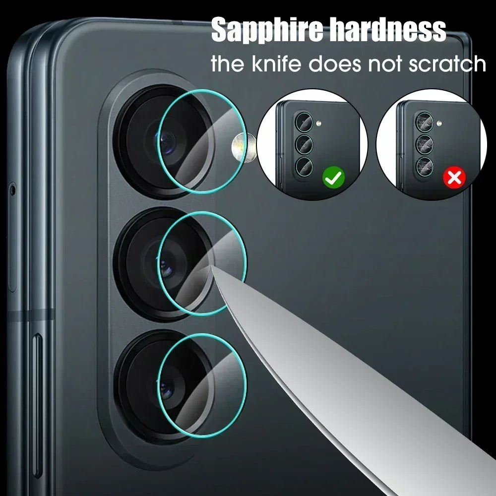 For SamsungGalaxy Z Fold5 Camera Lens Protector 9H Hardness Tempered GlassCamera Cover Protective Films for Galaxy ZFold 5