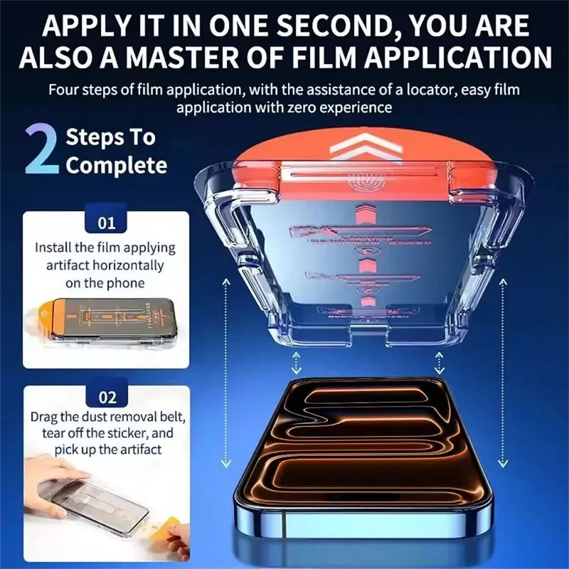 Oleophobic Coating Dust Free Easy Installation Privacy Screen Protector For iPhone 16 15 14 13 12 11 17 Pro Max XR X XS 16 Plus
