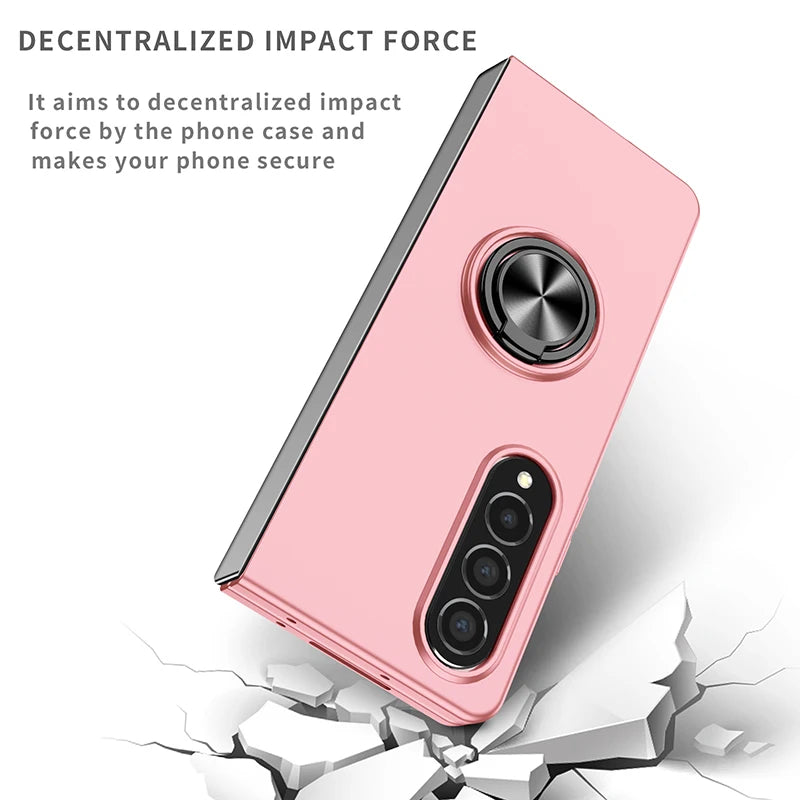 Case for Galaxy Z Fold 5 3 4 2 1 Magnetic Wireless Charging Drop Protection Anti Scratch Hard Cover Case for Z Fold Black Green