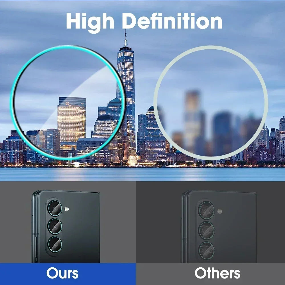 For SamsungGalaxy Z Fold5 Camera Lens Protector 9H Hardness Tempered GlassCamera Cover Protective Films for Galaxy ZFold 5